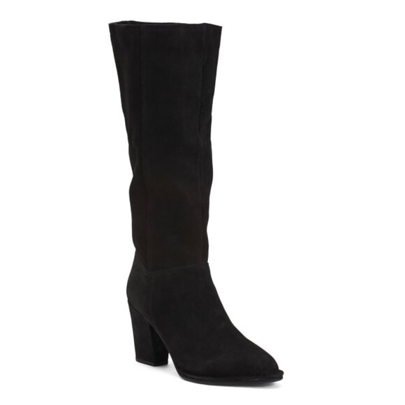 DIBA TRUE Black Suede Park Bench High Shaft Boots